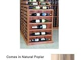 Wine Cellar Innovations Designer Series Collection Natural Poplar Vertical Display Cabinet 34x25x6-in.