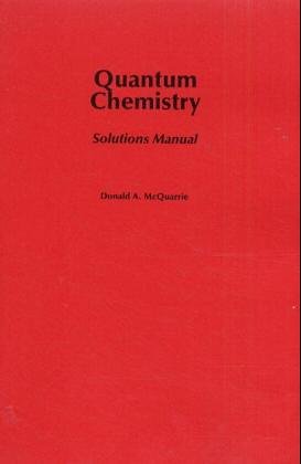Quantum Chemistry Solutions Manual