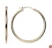 14k Yellow Gold Round Hoop Earrings