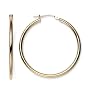 14k Yellow Gold Round Hoop Earrings