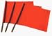 Construction Safety Flags for mesh roll-up sign stand.