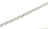 Alternating Round & Baguette Bar Set Diamond Bracelet
