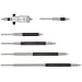 Starrett 124AZ Solid-Rod Vernier Inside Micrometers Set, 2-8" Range, 0.001" Graduation, +/-0.0001" Accuracy, With Case