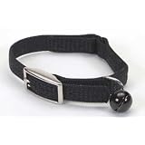(Price 1)Cat Sassy Collar W bell 8-black by Top Dawg Pet Supplies