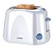 Severin AT 2520 einfarbig/weiß Toaster weiß-taubenblau