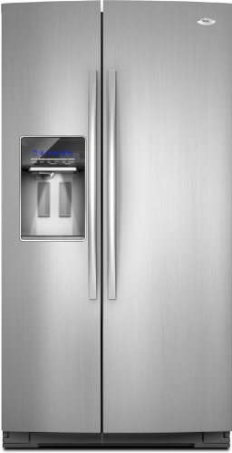 Whirlpool Monochromatic Stainless Steel Counter Depth Side-By-Side Refrigerator