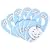 SUGAR BOOGER BLUE Baby Closet DIVIDERS Organize NEW