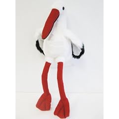 Storch aus Pl�sch 100 cm gro�