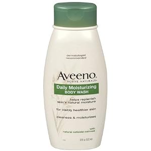 Aveeno Active Naturals Daily Moisturizing Body Wash with Natural Oatmeal, 18 Ounce (Pack of 3)