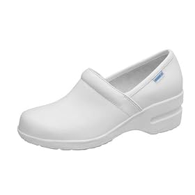 Cherokee Workwear "Harmony LW" ( Lightweight) Womens White Padded Collar Slip On Nurses Shoe