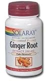 Ginger Root Extract 60 Caps, 250 mg (5% Gingerols) - Solaray