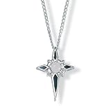 Lords Prayer Sterling Silver Cross Pendant