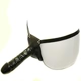 Doc Johnson Realistic 9 Inch Black Dildo and Black Leather Strap On Harness