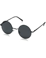 Aoron Lennon Style Vintage Round Sunglasses with Polarized Lenses