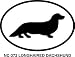LONGHAIRED DACHSHUND Oval Bumper Sticker