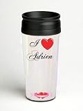 16 oz. Double Wall Insulated Tumbler with I Love Adrien - Paper Insert