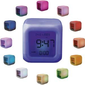 Childrens Toyshop  Toys : Aurora Colour Change LCD Clock