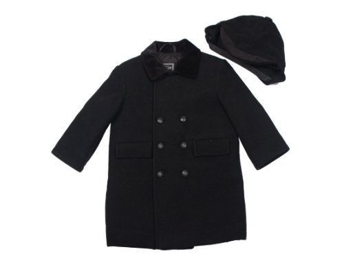 boys navy wool coat