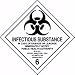 All Products : Standard DOT Labels INFECTIOUS SUBSTANCE IN CASE OF DAMAGE OR LEAKAGE IMMEDIATELY NOTIFY PUBLIC HEALTH AUTHORITY ... (W/GRAPHIC) 4" x 4"