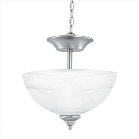 Tahoe Semi Flush Mount in Brushed Nickel - Energy Star by Thomas Lighting