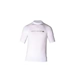  : Body Glove Basic Deluxe Junior's Short Sleeve Rash Guard (Size 4, White)