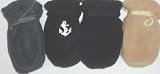 Mglv040 Set of Four Multicolor and One Pair Black Color Mongolian Fleece Mittens for Infants Ages 3-12 Months