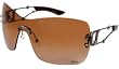 DIOR SWAROVSKI RHINESTONE SWEETEST DIOR PZJ GUNMETAL BROWN/GRAY GRADIENT RIMLESS SUNGLASSES