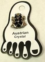 Toe Rings With Austrian Crystals - Frog