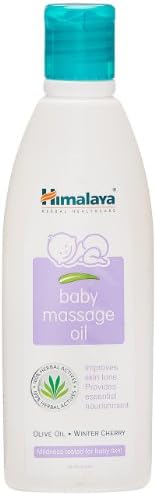 Himalaya Herbals Baby Massage Oil Olive Oil Winter Cherry Improves Skin Tone Provieds Essential Nourishment
