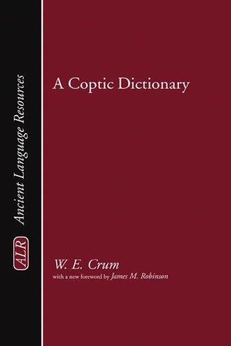 Cover image : A Coptic Dictionary (Ancient Language Resources)