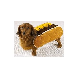 Dog Costume - Hot Diggity Dog Halloween Costume (Hot Dog w/Mustard) - Medium
