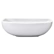 Retro Oval Serving Bowl - White