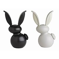 Chef'n G'Rabbit Jr. Salt and Pepper Set, Set of 2, Black and Meringue