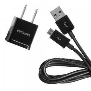 OEM Original Samsung Wall, Travel Charger with USB Data Cable 1 Amp for the Galaxy S3 III, S2 II, NOTE 2 II, Stratosphere II, Galaxy Stellar, Intensity III, Convoy 2, Transform Ultra, Relay 4G