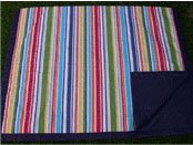 Multi Color Stripe Throw About Blanket