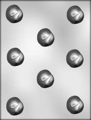 TRUFFLE WITH V SHAPED DESIGN ON TOP CHOCOLATE MOLD