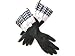 Gloveables Gloves -Black Gingham & Bow