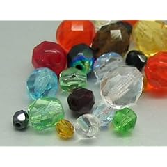 Glasperlen zum Auff�deln 4mm-10mm (Farben- und Gr��enmix), 500 St�ck