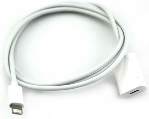 OpeMed(TM)1 Meter Lightning 8 pin Extension Cable Male to Female Extension Charger & Sync Cable for iPad Mini & iPad 4 & iPhone 5s 5c 5 (White)