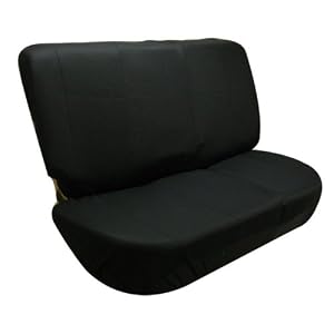 FH-FB050R010-Flat-Cloth-Univerisal-Bench-Seat-Covers-Black-Color
