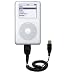 Coiled Power Hot Sync and Charge USB Data Cable w/ Tip Exchange for the Apple iPod 4G 40GB - Gomadic Brand