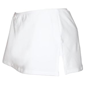 Low Rise Mini Tennis Skirt with Shorts (Large, White)