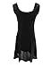 Allegra K Women Sleeveless Open Back Velvet Mini Skater Dresses