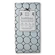 SwaddleDesigns Lightweight Marquisette Swaddling Blanket - Pastel Blue with Brown Mod Circles