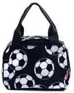 Soccer Insulated Lunch Bag Blk