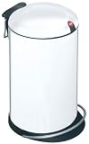 Hailo 0514-340 Tret-Abfallsammler Trento TOPdesign weiss 16 Mit Innovation Müllbeutel-Klemmring-System