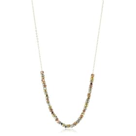 pink quartz necklace Vanessa Mooney Classic Mixed Metal Slide