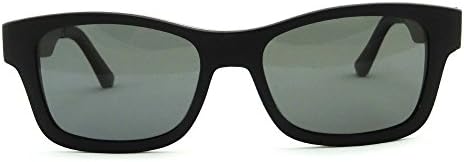 Business Style Golf Wood Sunglasses Genuine Wood Eyeglasses Plus Metal Polarized Sunglasses with Bamboo Case-z6113 (Black, Smoke)