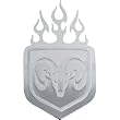 Bully TT-351 Stainless Steel Flame Emblem with Dodge Ram Logo