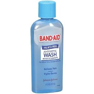 Band-Aid Brand First Aid Hurt-Free Antiseptic Wash 6 Ounce (Pack of 2)
